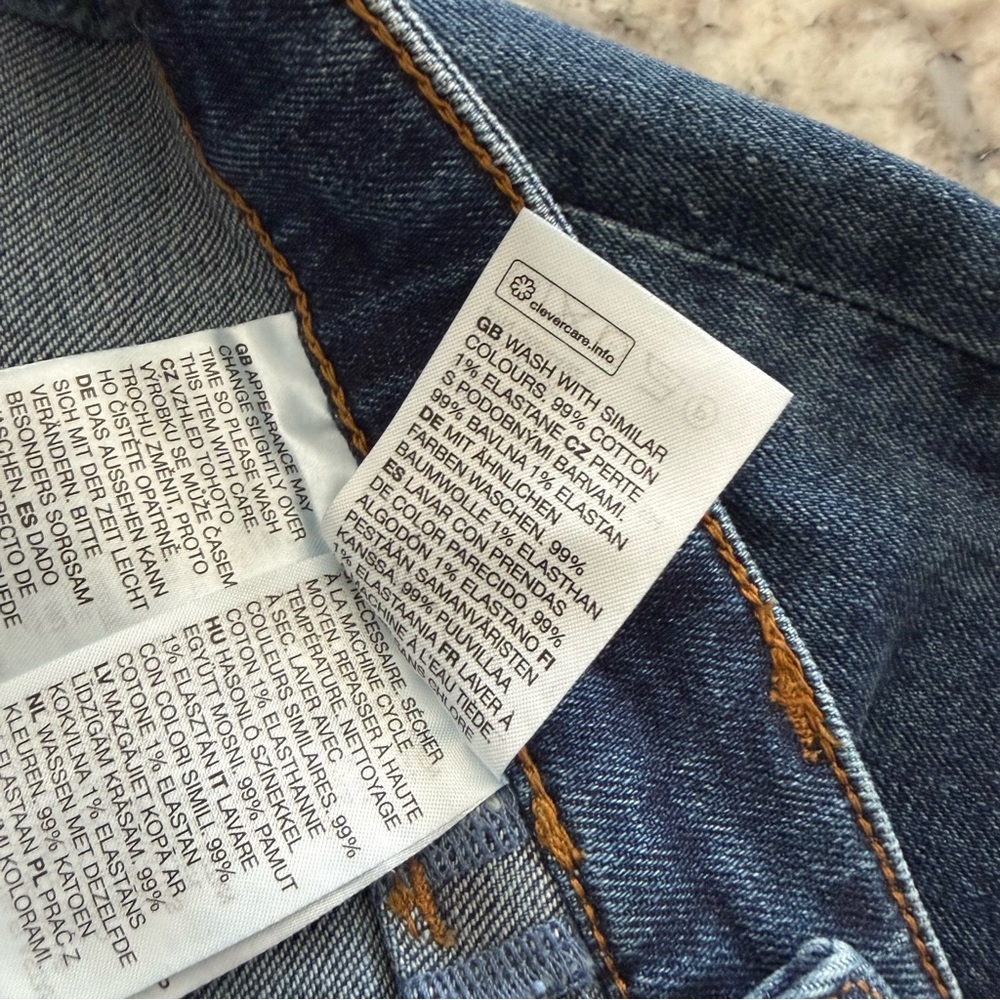 & Other Stories High Rise Flare Patch Pocket Jeans Medium Wash Size 29 - Picture 15 of 16